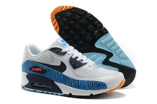 Nike Air Max 90 Prem Tape Unisex White Blue Running Shoes Best Price